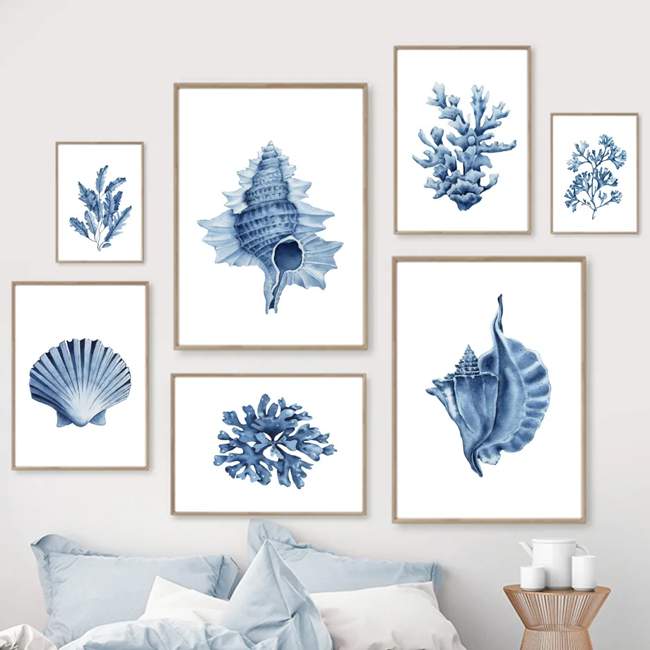 Watercolor Poster Print - لوحة فنية جدارية على قماش بألوان