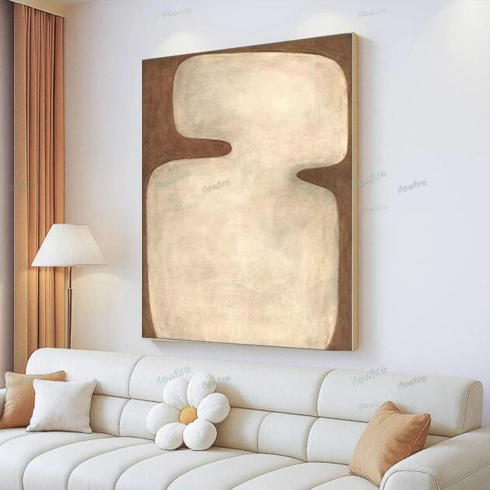 Home Decor Color Palettes - لوحة زيتية تجريدية مرسومة يدويًا لعام