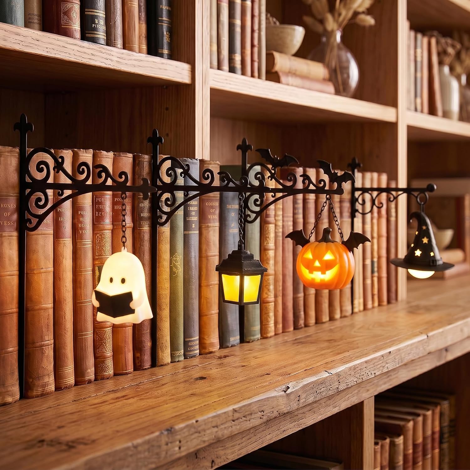Home Decor Zone - مصباح مكتبة - إضاءة زخرفية لرف