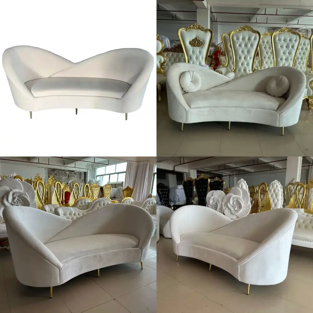 Home Decor Sofa - طقم أريكة زفاف فاخر للعروس والعريس