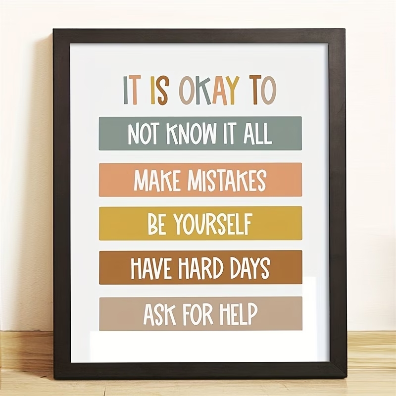 Home Decor Quotes - لوحة قماشية مطبوعة بتصميم عصري بوهيمي