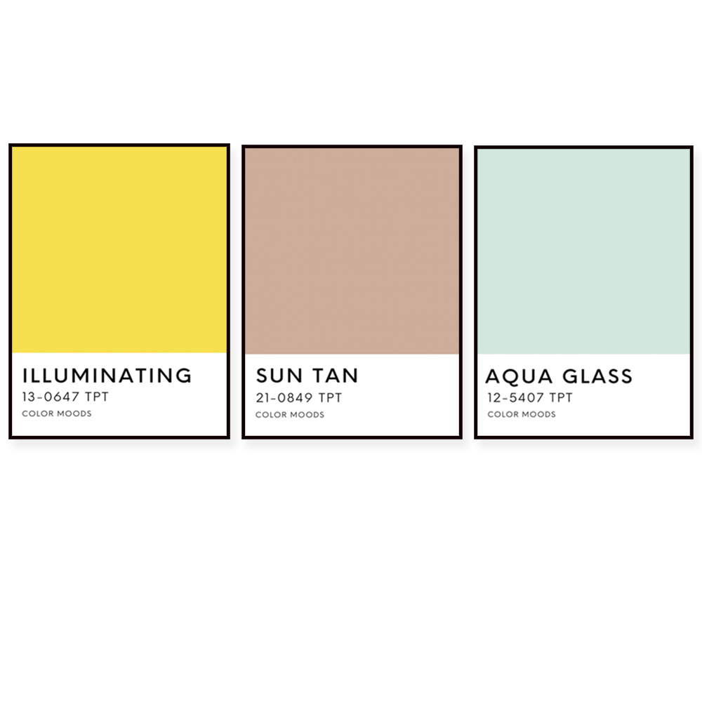 Home Decor Color Palettes - لوحة جدارية مطبوعة بألوان شبه جرافيتي،