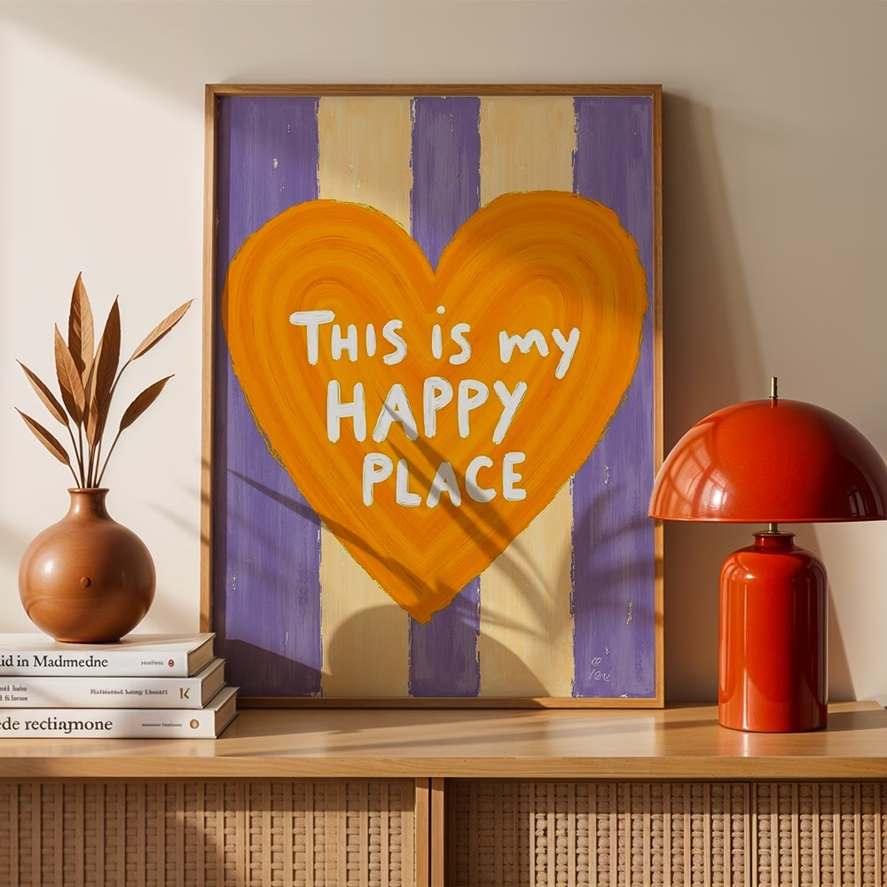 Home Decor Quotes - لوحة فنية حديثة وعصرية بتصميم عتيق