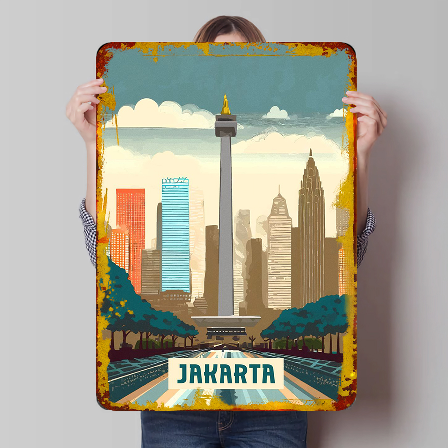 Home Decor Jakarta - جاكرتا اندونيسيا لاندمارك أفق معدني جدار