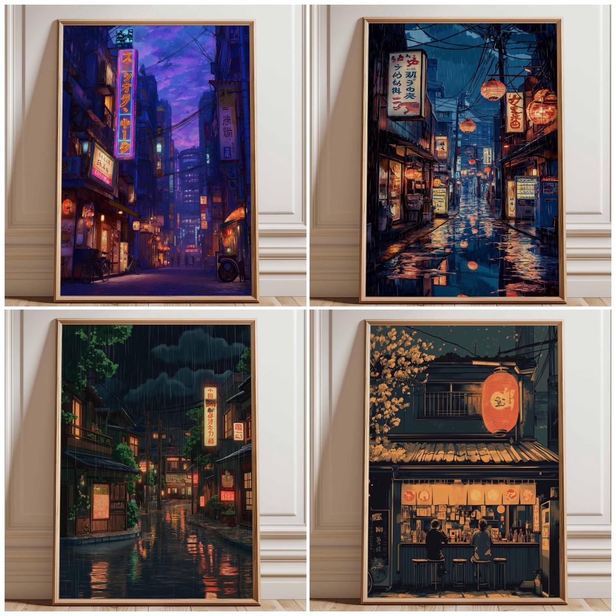 ملصق طباعة شوارع طوكيو النيوني - مراجعة Home Decor Tokyo وسعره