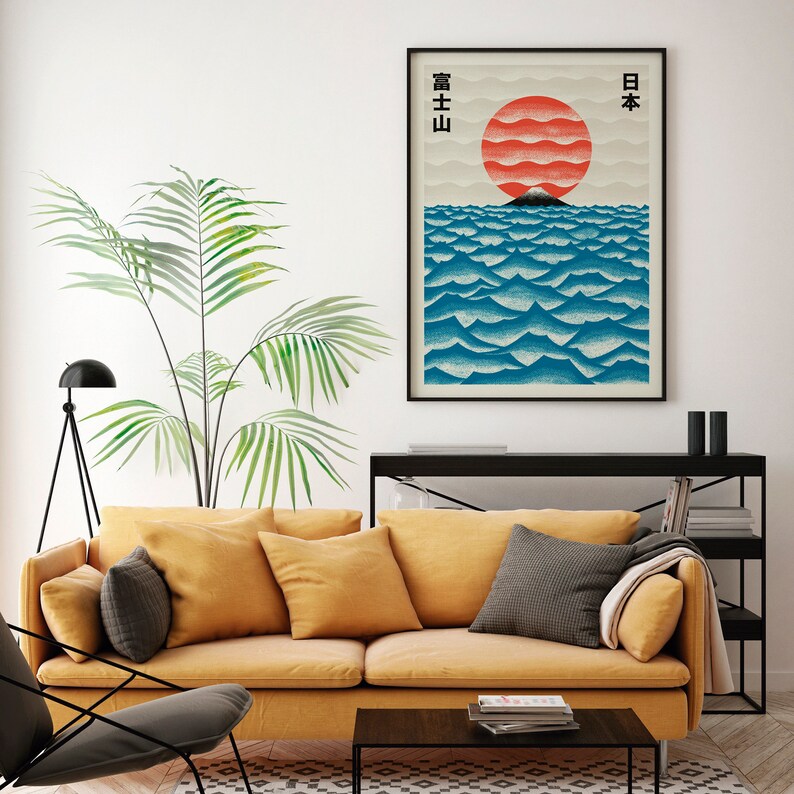 لوحة فنية يابانية معاصرة لطوكي - مراجعة Home Decor Tokyo وسعره