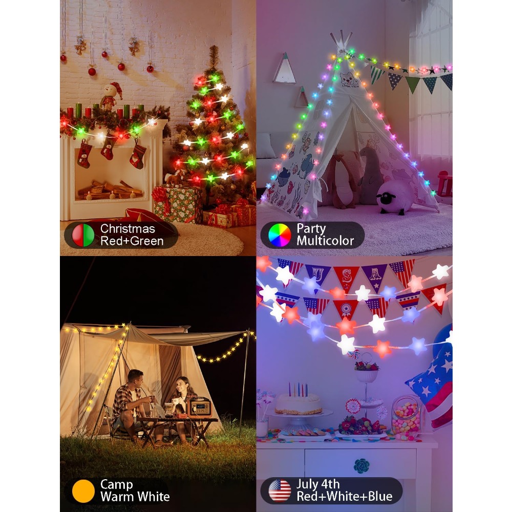 أضواء النجوم الذكية بطول 33 قد - مراجعة Fairy Lights Bedroom وسعره
