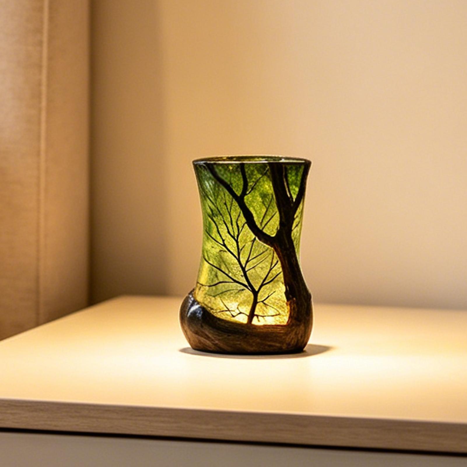 مصباح طاولة جانبي على شكل غابة - مراجعة Home Decor Zone وسعره
