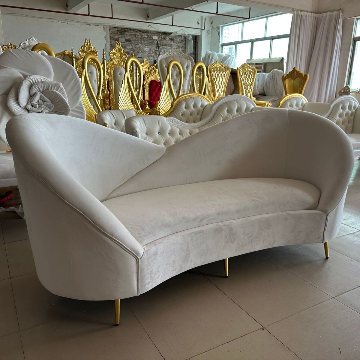 طقم أريكة زفاف فاخر للعروس وال - مراجعة Home Decor Sofa وسعره