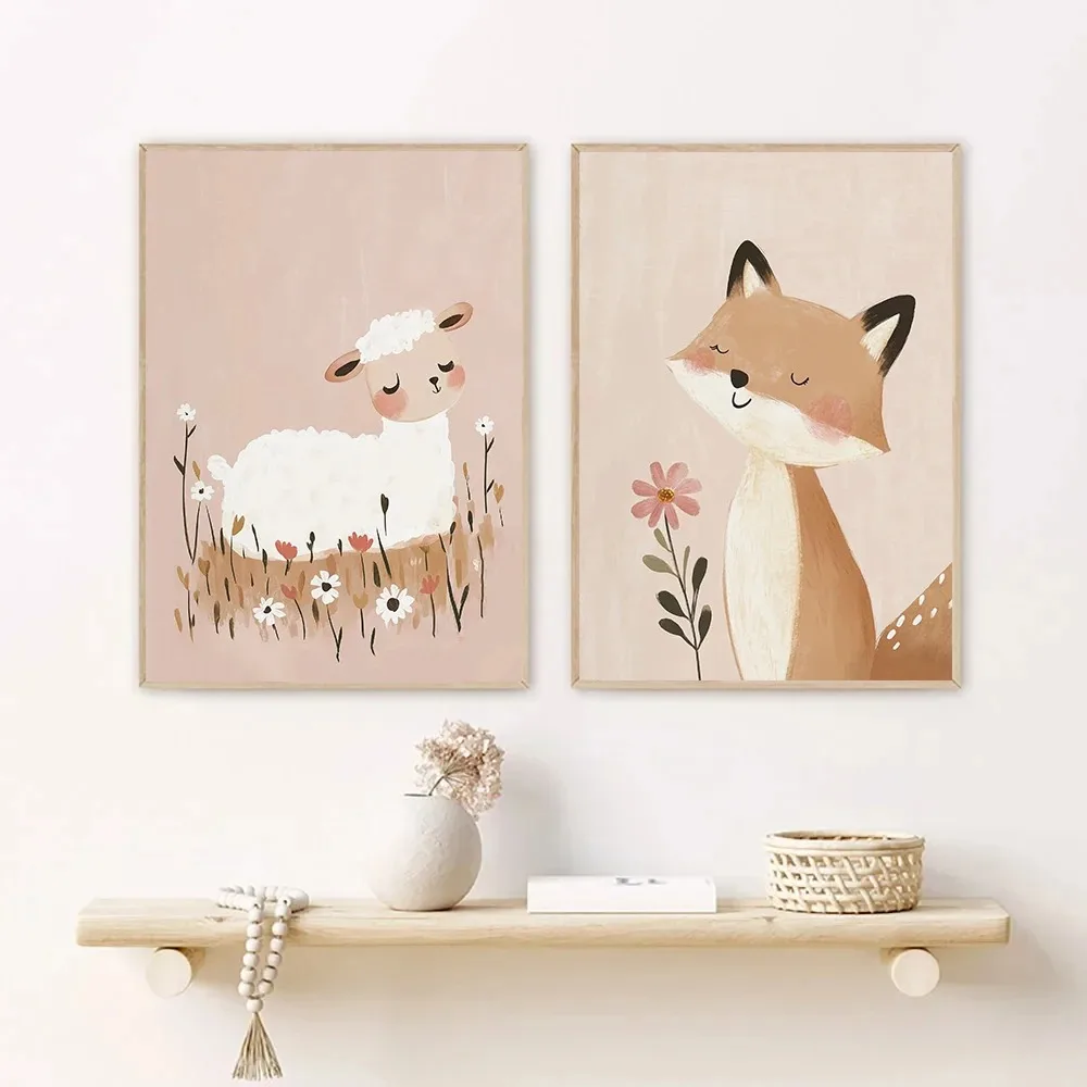 الشمال الوردي لطيف الكرتون الح - مراجعة Watercolor Poster Print وسعره