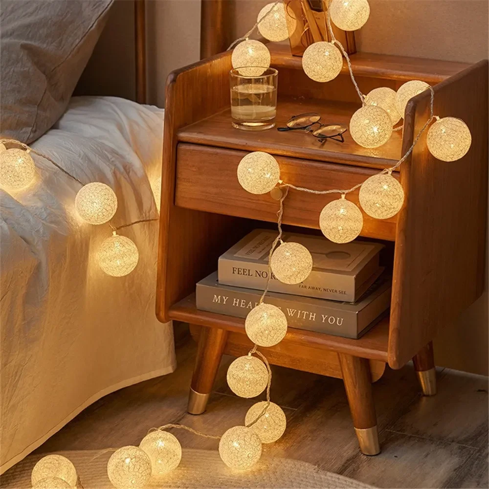 هالوين القطن جارلاند كرات أضوا - مراجعة Fairy Lights Bedroom وسعره