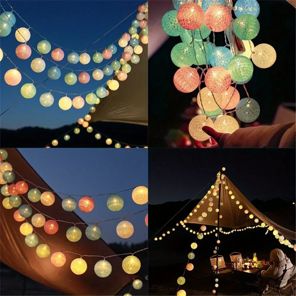 هالوين القطن جارلاند كرات أضوا - مراجعة Fairy Lights Bedroom وسعره