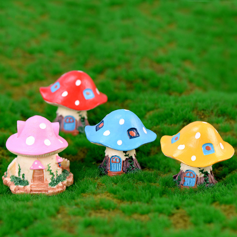 1 قطعة Kawaii حديقة منزل الفطر - مراجعة Home Decor Za وسعره