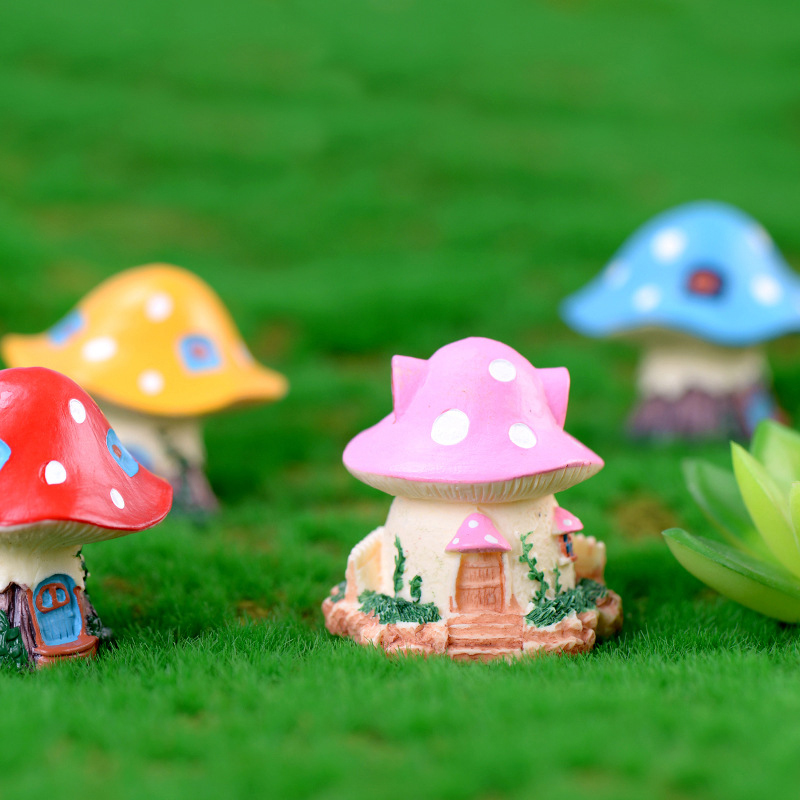 1 قطعة Kawaii حديقة منزل الفطر - مراجعة Home Decor Za وسعره