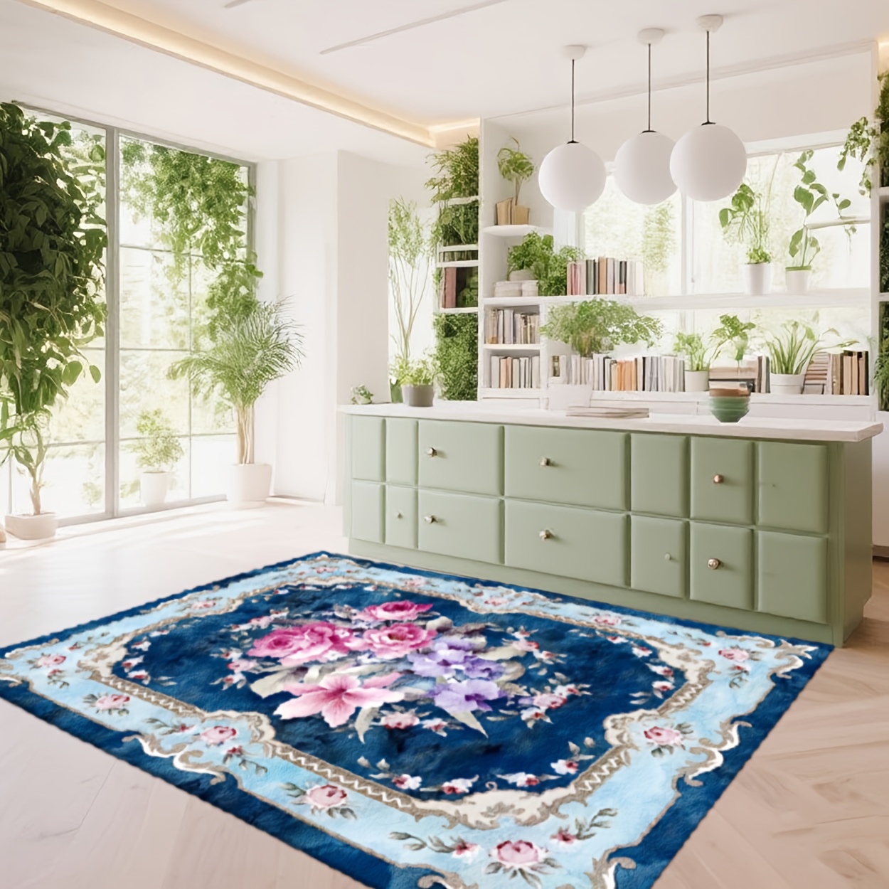 سجادة مستوحاة من الشواطئ بألوا - مراجعة Home Decor Color Palettes وسعره