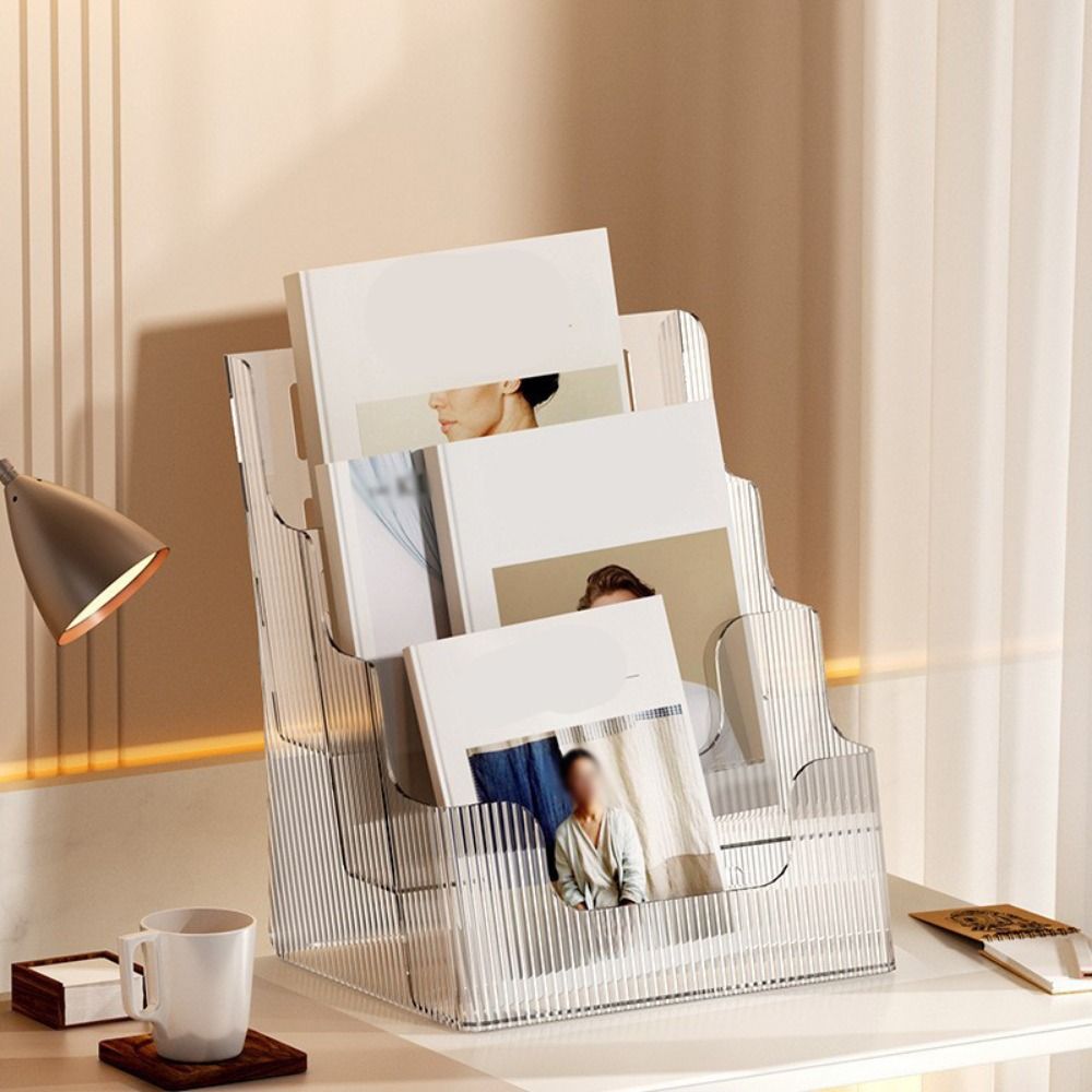 حامل عرض كتيبات شفاف بثلاث طبق - مراجعة Home Decor Brochure وسعره