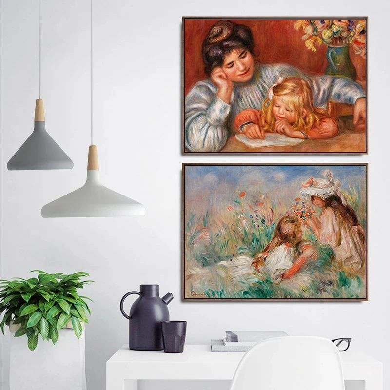 لوحة فنية شهيرة لرينوار وماري  - مراجعة Watercolor Poster Print وسعره