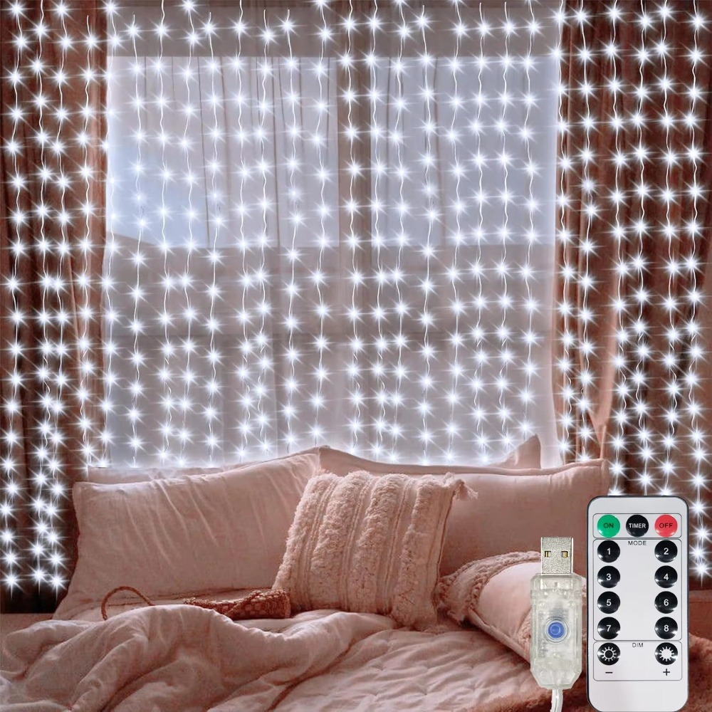 أضواء ستارة LED على شكل خيوط،  - مراجعة Fairy Lights Bedroom وسعره