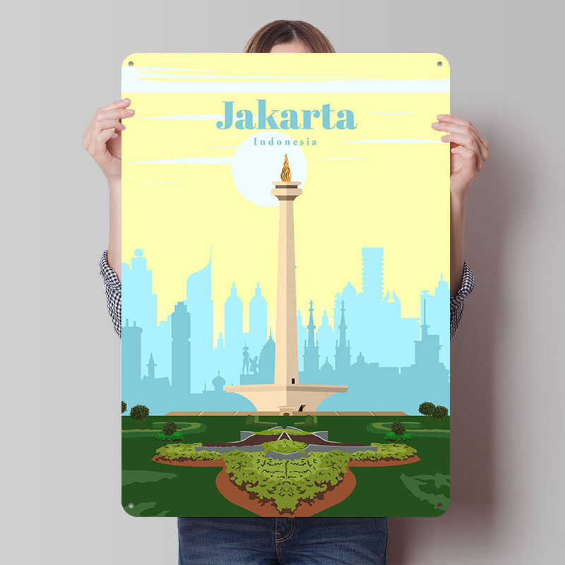 ملصق مطبوع بتصميم 'السفر إلى ج - مراجعة Home Decor Jakarta وسعره