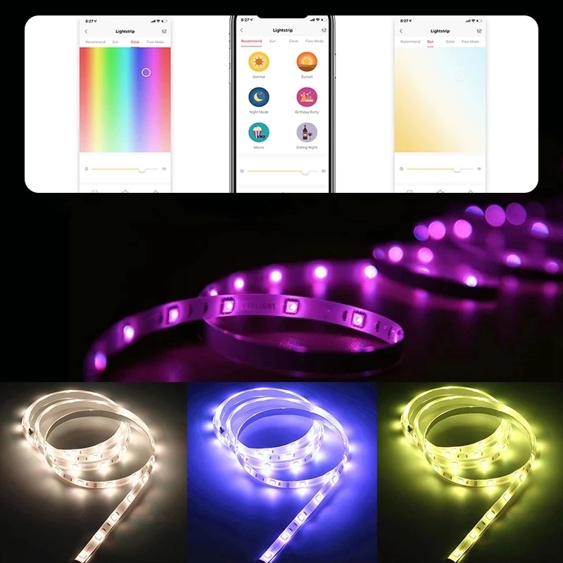 النسخة العالمية Yeelight LED ش - مراجعة Yeelight Light Lightstrip وسعره