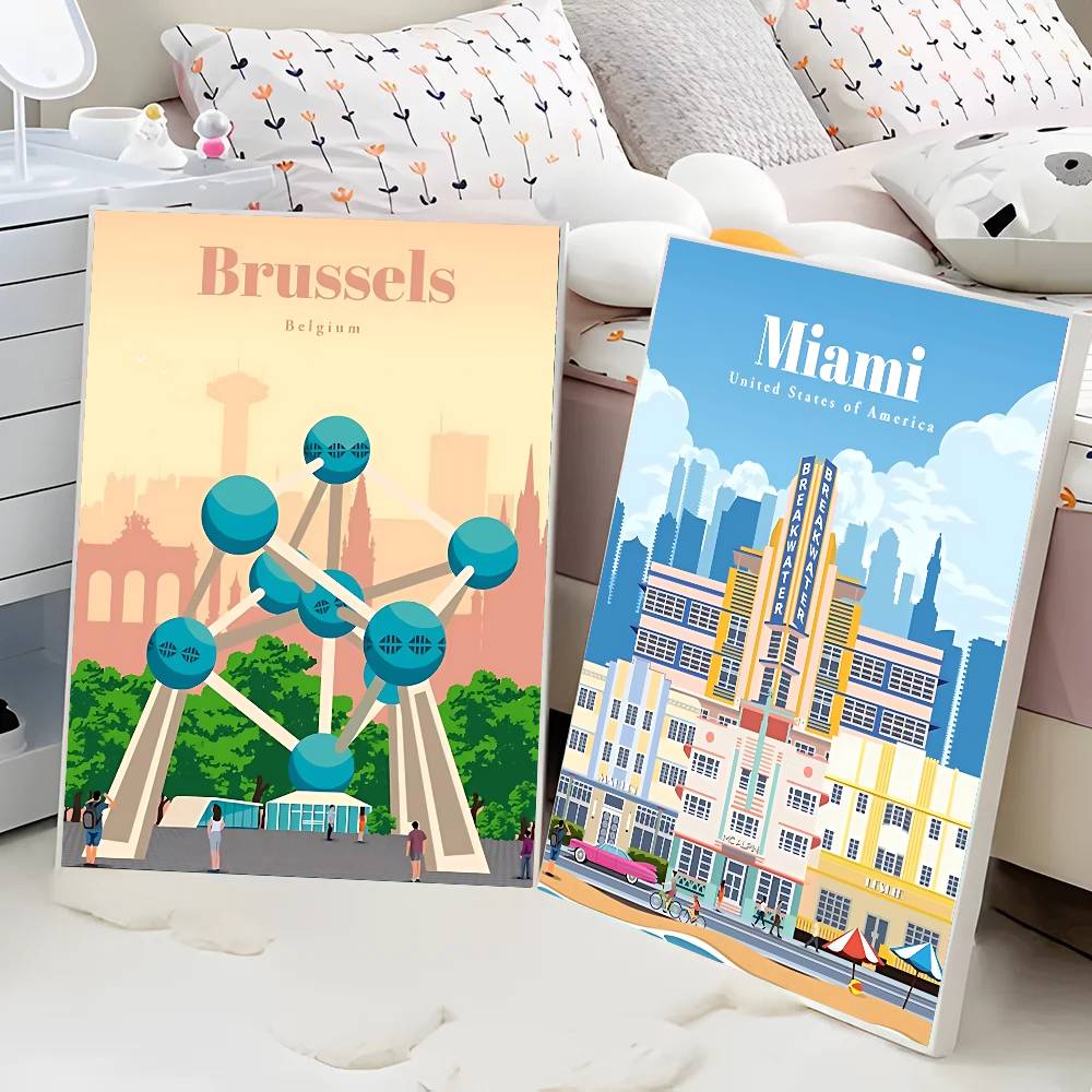 ملصقات سفر عتيقة بتصميم خرائط  - مراجعة Home Decor Tokyo وسعره