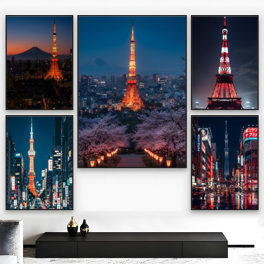 ملصق رومانسي لمنظر ليلي لبرج ط - مراجعة Home Decor Tokyo وسعره