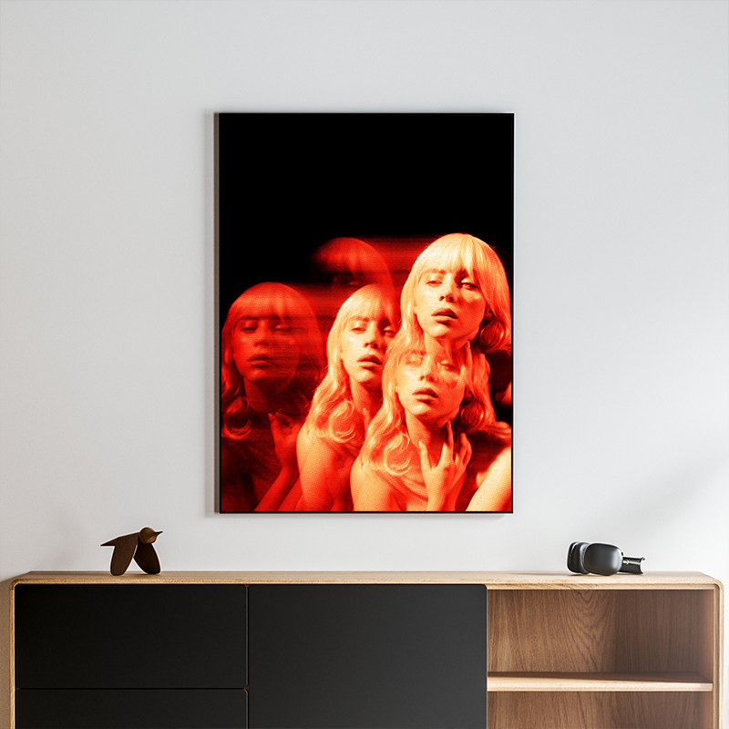 حار عالية حرق المغني B-Billies - مراجعة Watercolor Poster Print وسعره
