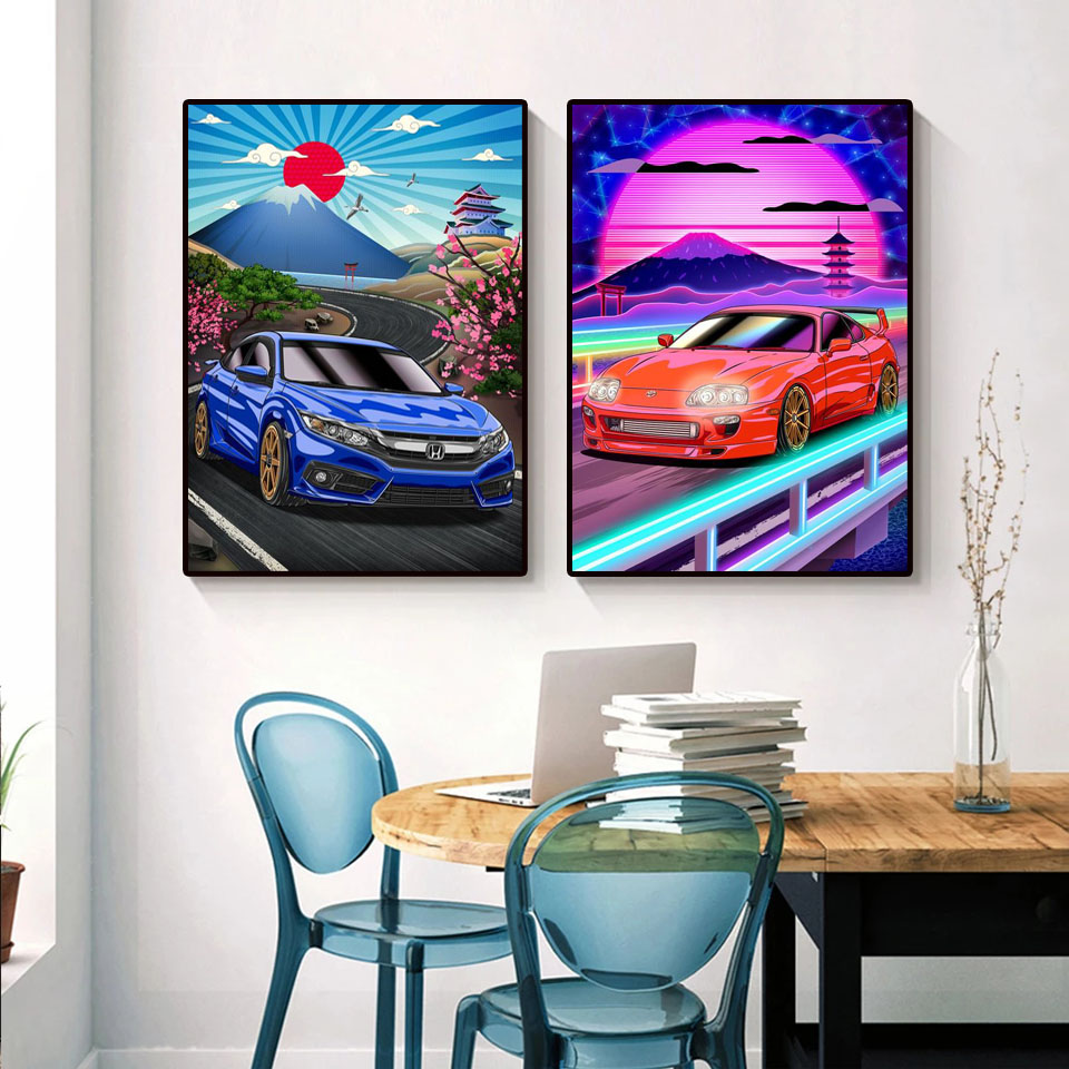 الماس اللوحة طوكيو شارع سباق ا - مراجعة Home Decor Tokyo وسعره