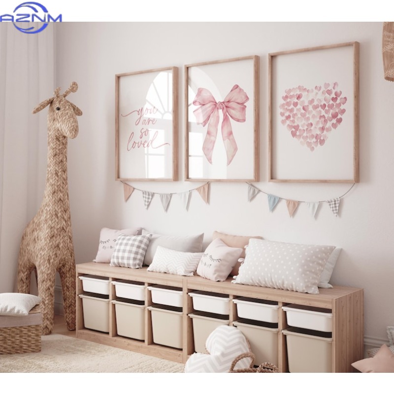3 قطع (ملصقات قماشية غير مؤطرة - مراجعة Watercolor Poster Print وسعره