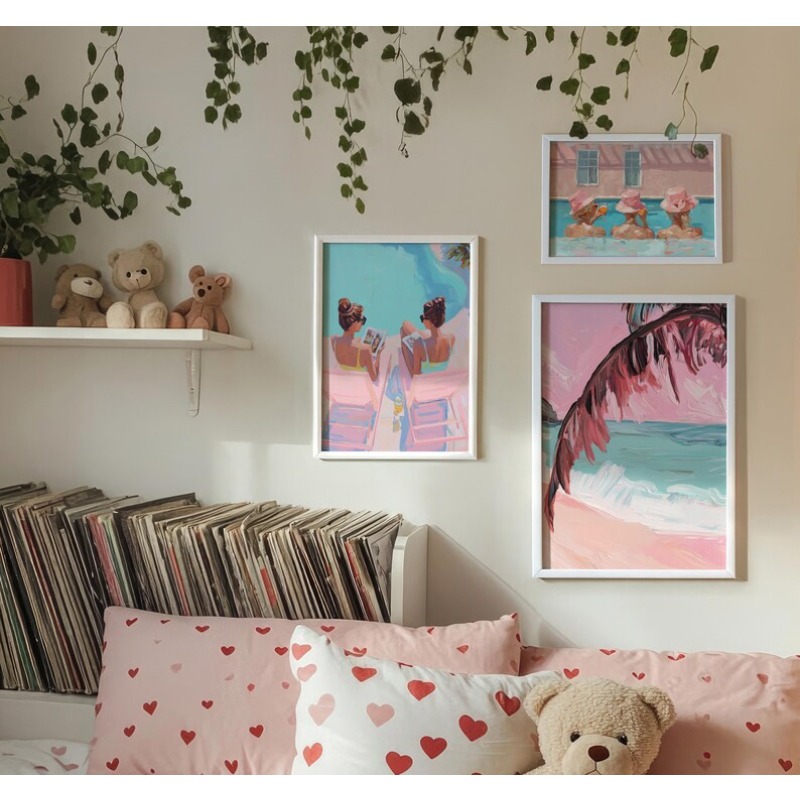 ملصق حائط قماشي بتصميم عتيق لح - مراجعة Watercolor Poster Print وسعره
