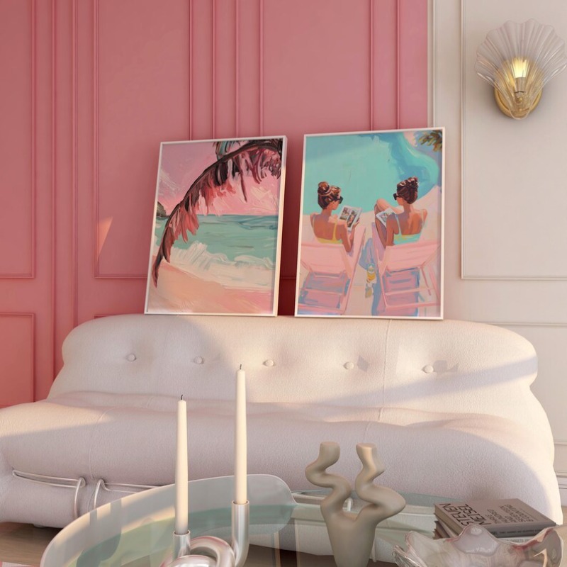 ملصق حائط قماشي بتصميم عتيق لح - مراجعة Watercolor Poster Print وسعره