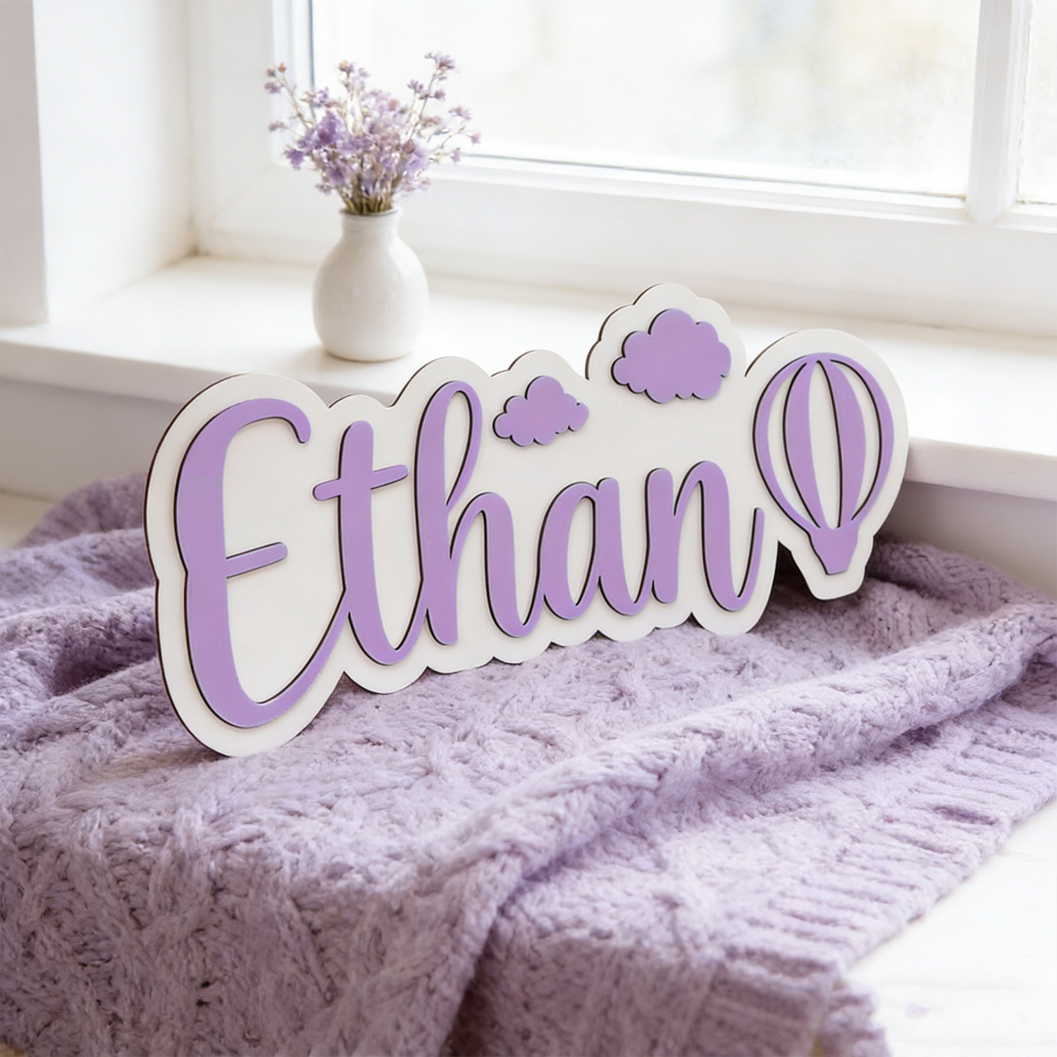 لافتة غرفة مخصصة على شكل منطاد - مراجعة Home Decor Zone وسعره