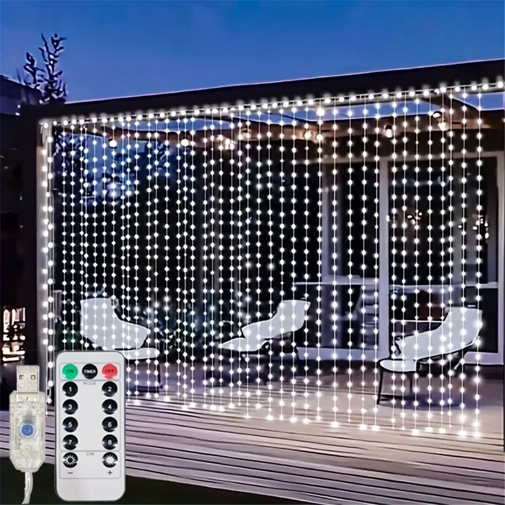 3/6 متر USB LED الستار 8 طرق ا - مراجعة Fairy Lights Bedroom وسعره