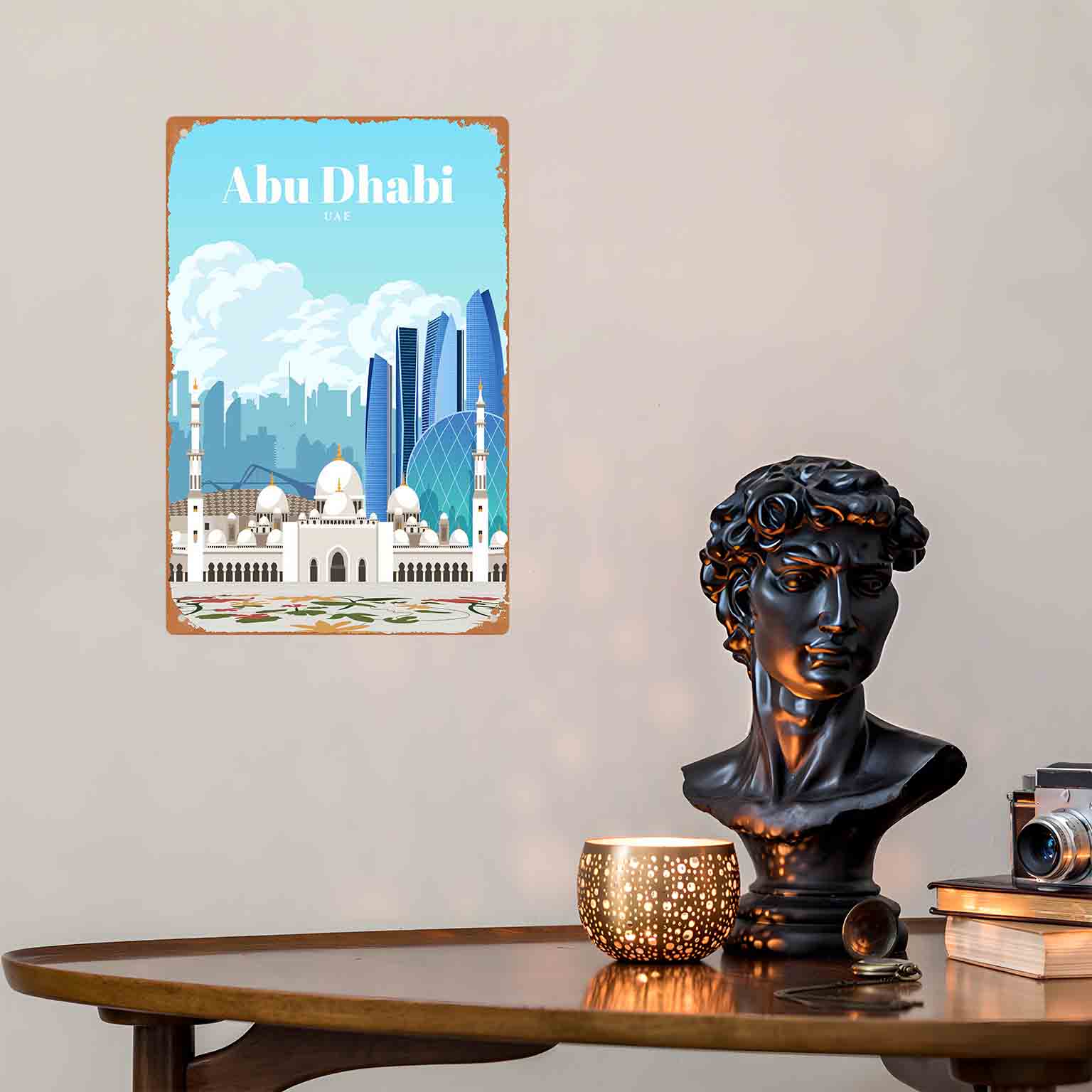 لافتة معدنية مسطحة ثنائية الأب - مراجعة Home Decor Uae وسعره