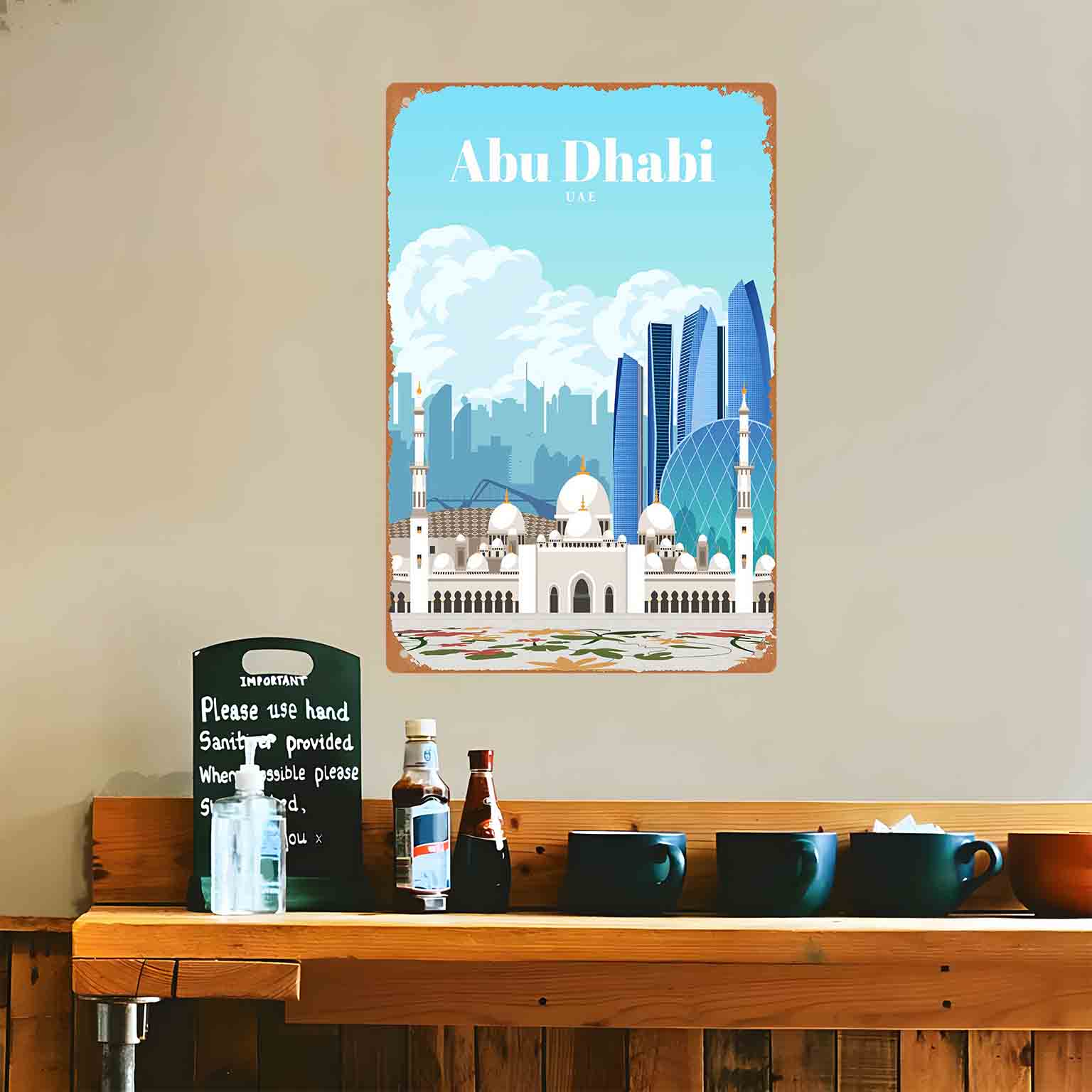 لافتة معدنية مسطحة ثنائية الأب - مراجعة Home Decor Uae وسعره